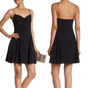 Marchesa Black Backless Dress with Spaghetti Straps